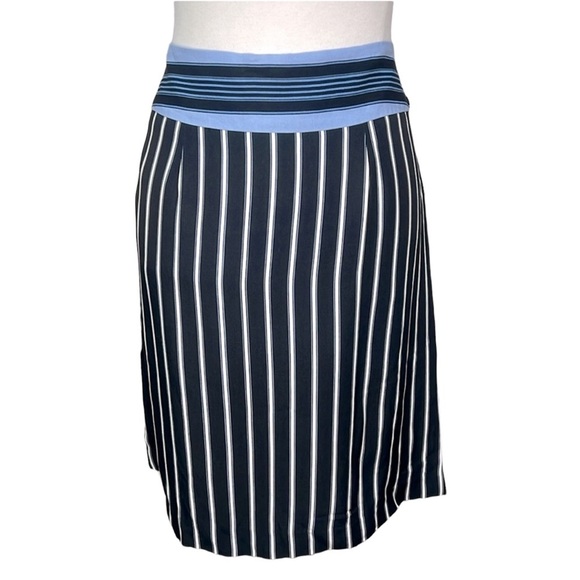 Loft Striped Faux Wrap Skirt - Picture 4 of 4